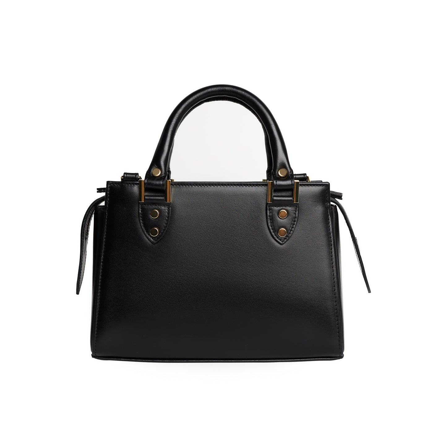 Last pieces VERONA black leather handbag small trunk