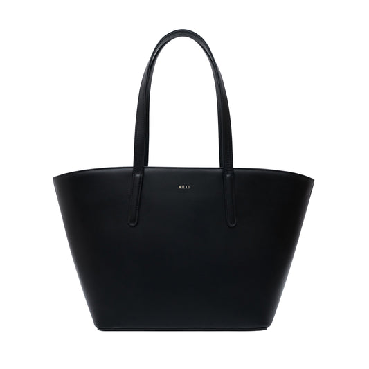 RAVIA leather shopper bag brown large