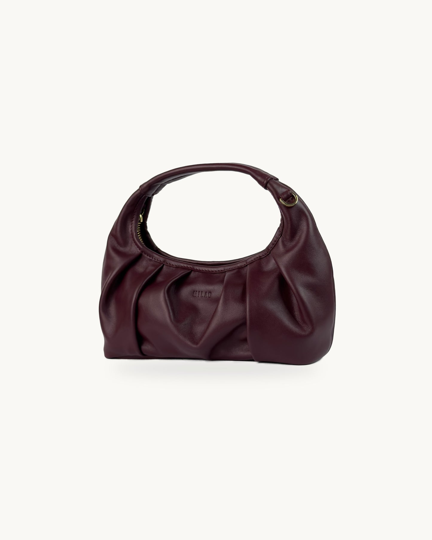 Mia torebka skórzana hobo burgund