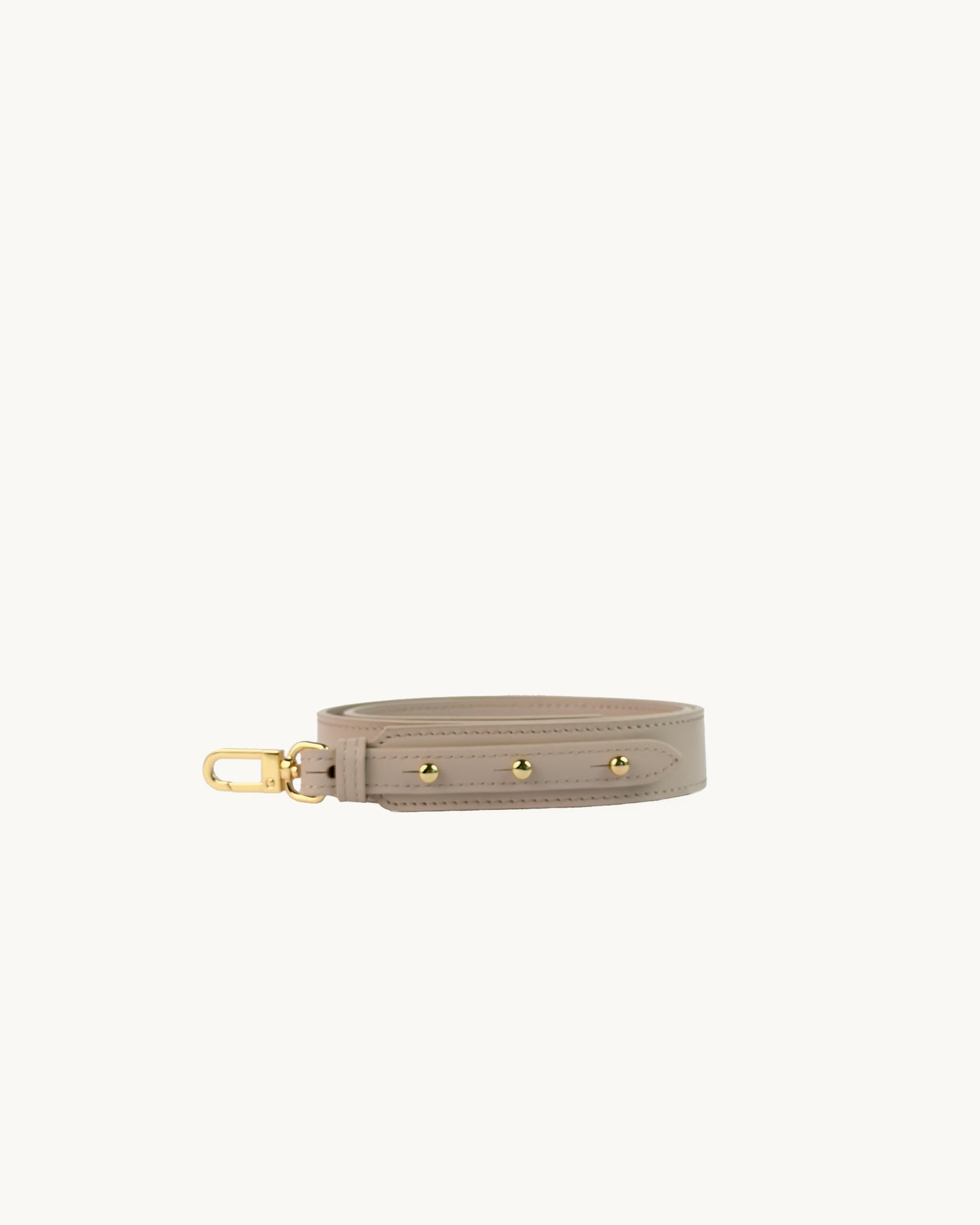 Last pieces MILA classic taupe leather half-moon bag