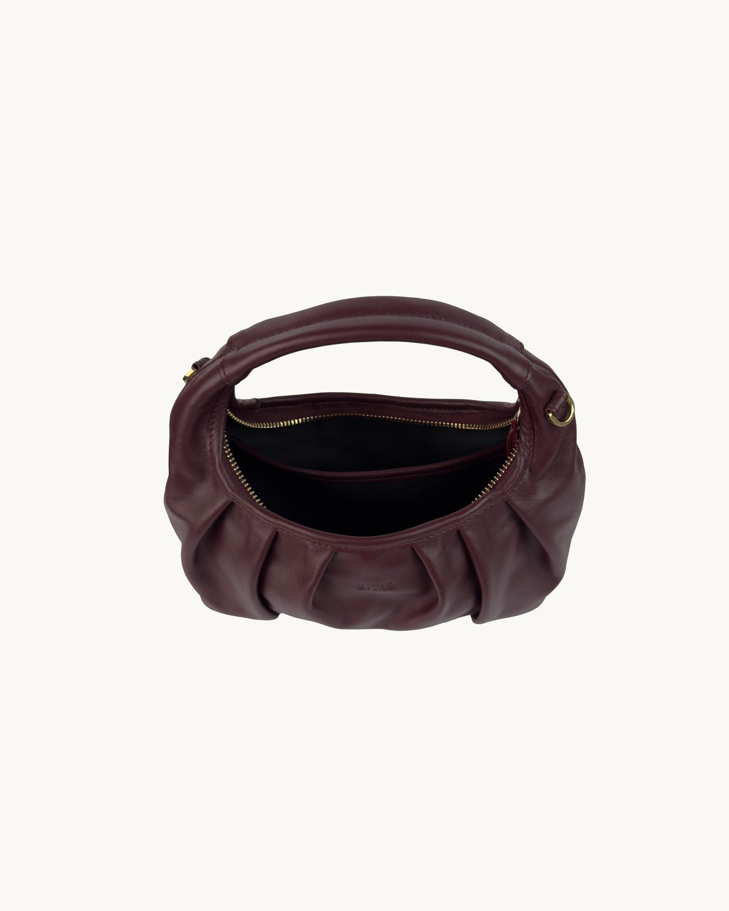 Mia torebka skórzana hobo burgund