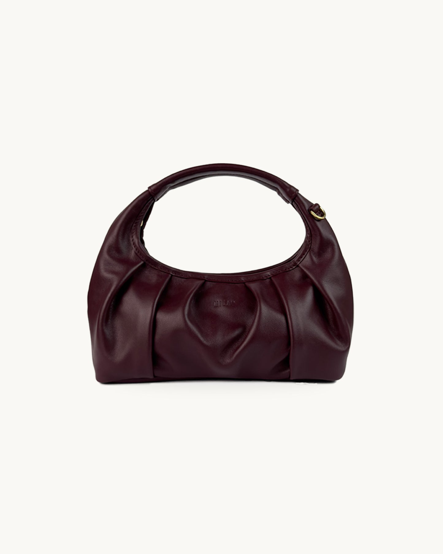 Mia torebka skórzana hobo burgund