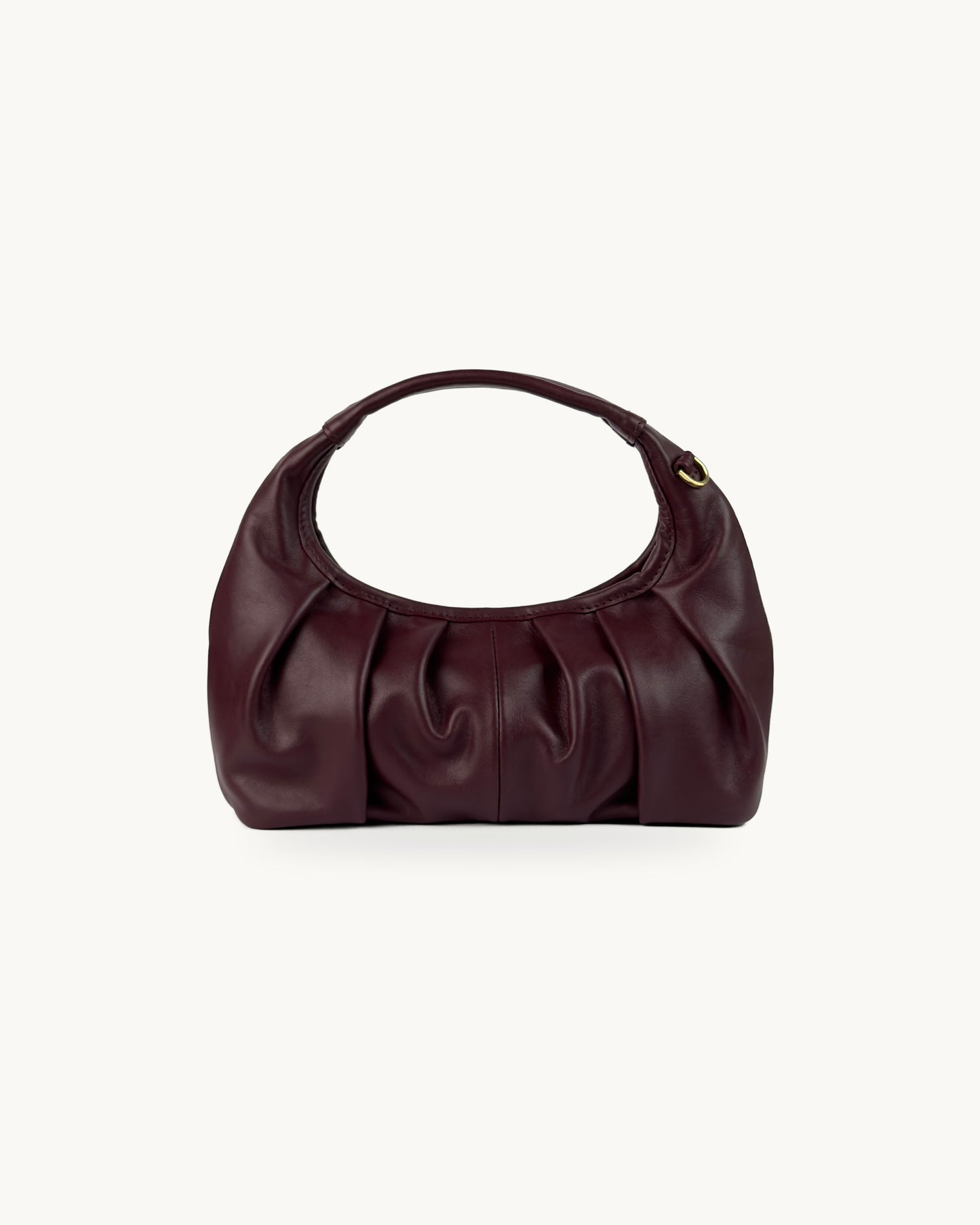 Mia torebka skórzana hobo burgund