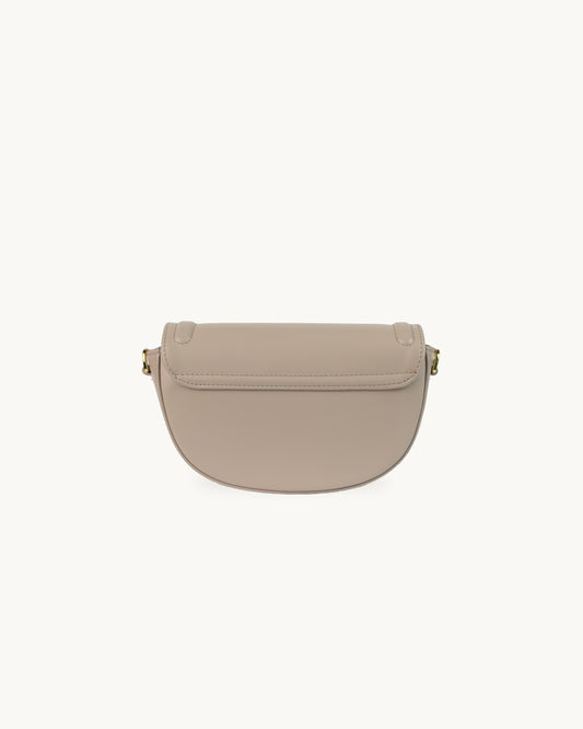 MINI MILA torebka skórzana taupe