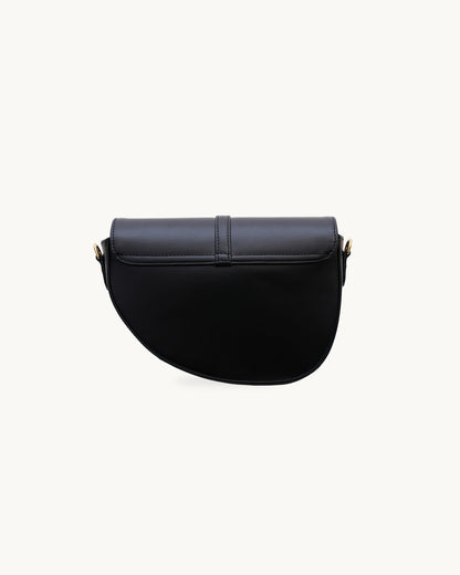 AGGI leather handbag black messenger bag