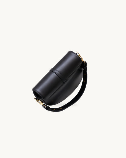 AGGI leather handbag black messenger bag